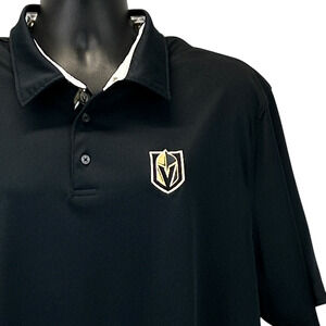 Las Vegas Golden Knights Polo Shirt Golf Golfer Golfing NHL Hockey Black XXL 2XL